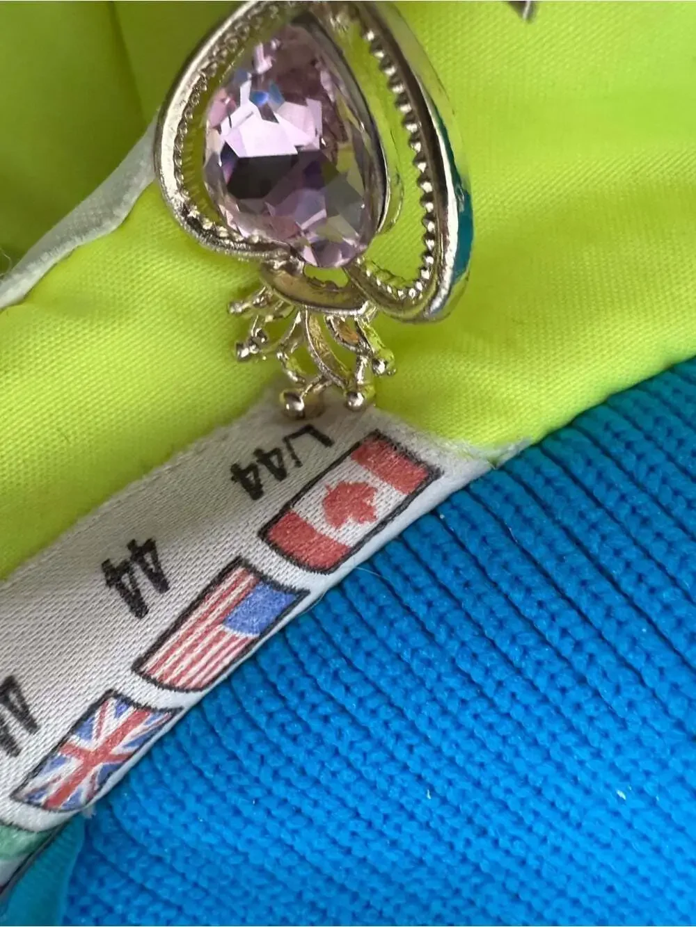 Sunice Teal, Purple & Neon Yellow Ski Jacket